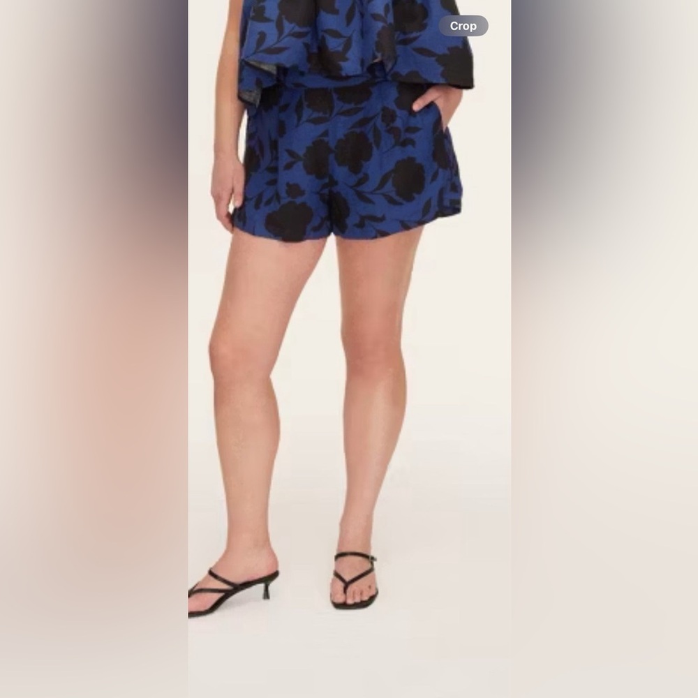 Kate Spade ♠️ Floral High Rise Linen Shorts